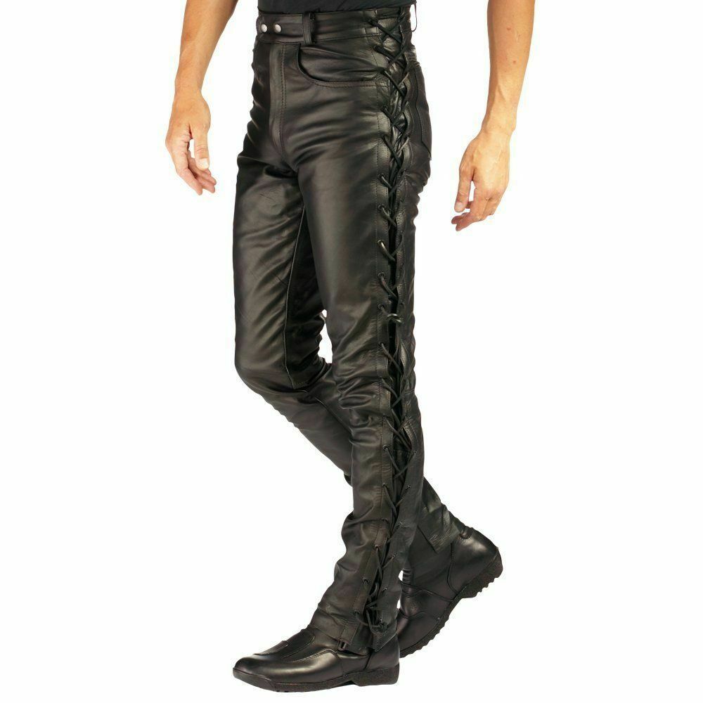 Koza Leathers Men's Real Lambskin Leather Pant MP018