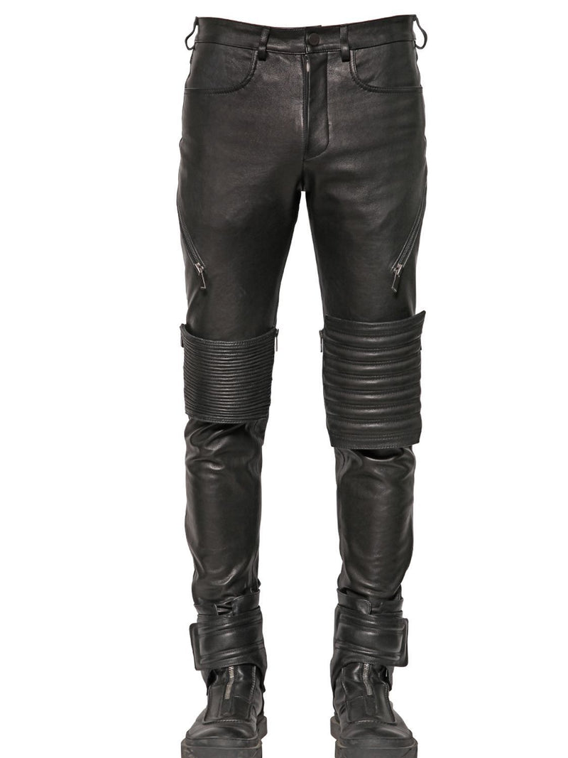 Buy Mens Leather Biker Trousers Online In India  Etsy India