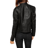 Biker / Motorcycle Jacket - Women Real Lambskin Leather Biker Jacket KW448 - Koza Leathers