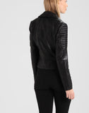Biker / Motorcycle Jacket - Women Real Lambskin Leather Biker Jacket KW191 - Koza Leathers