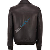 Biker Jacket - Men Real Lambskin Motorcycle Leather Biker Jacket KM191 - Koza Leathers