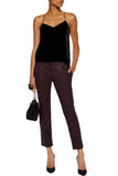 Koza Leathers Women's Real Lambskin Leather Capri Pant WP035