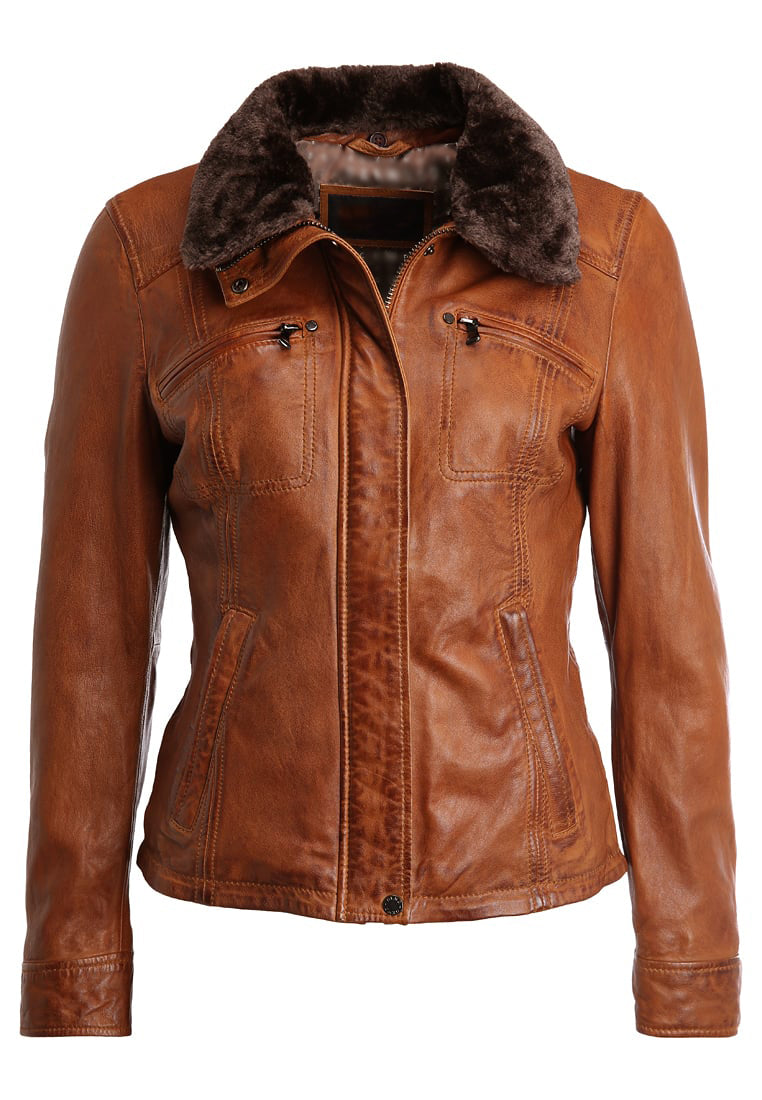 Biker / Motorcycle Jacket - Women Real Lambskin Leather Biker Jacket KW253 - Koza Leathers