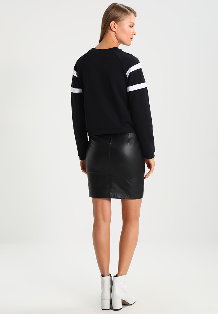 Knee Length Skirt - Women Real Lambskin Leather Slim Fit Skirt WS099 - Koza Leathers