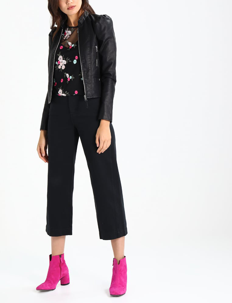 Biker / Motorcycle Jacket - Women Real Lambskin Leather Biker Jacket KW254 - Koza Leathers