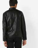 Biker Jacket - Men Real Lambskin Motorcycle Leather Biker Jacket KM669 - Koza Leathers