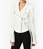 Biker / Motorcycle Jacket - Women Real Lambskin Leather Jacket KW002 - Koza Leathers