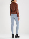 Biker / Motorcycle Jacket - Women Real Lambskin Leather Biker Jacket KW255 - Koza Leathers