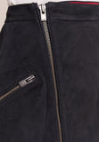 Knee Length Skirt - Women Real Lambskin Leather Slim Fit Skirt WS100 - Koza Leathers