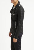 Biker Jacket - Men Real Lambskin Leather Jacket KM029 - Koza Leathers