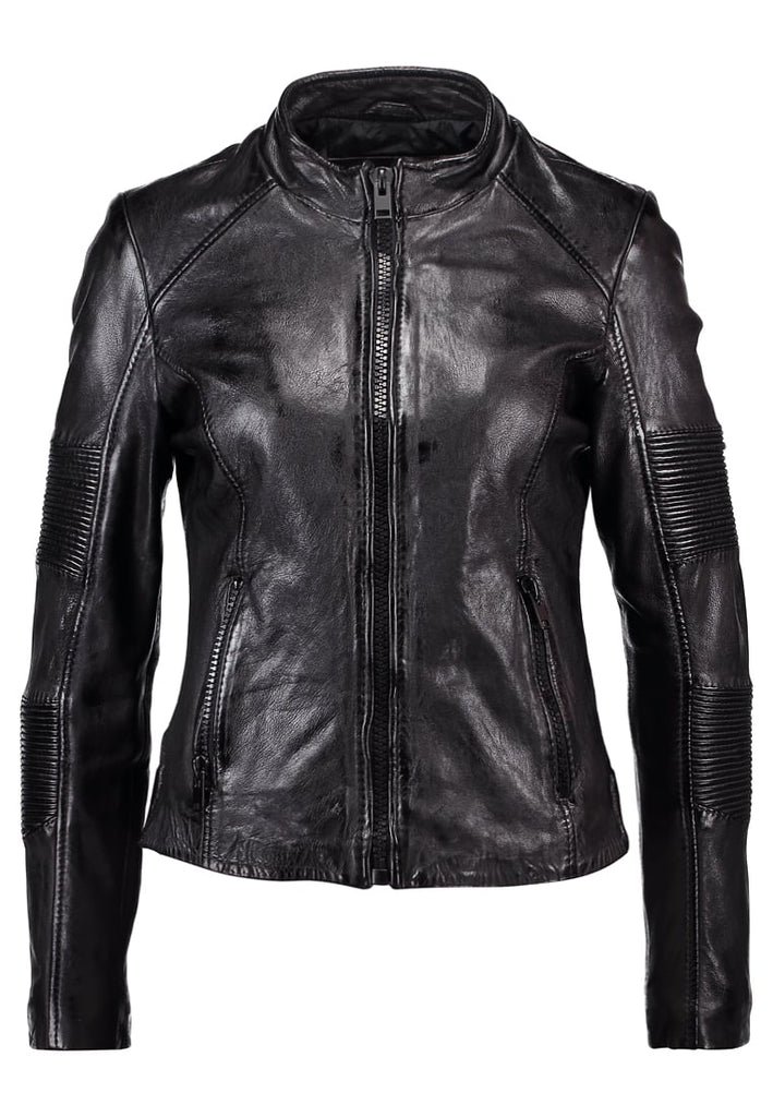 Biker / Motorcycle Jacket - Women Real Lambskin Leather Biker Jacket KW256 - Koza Leathers