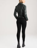 Biker / Motorcycle Jacket - Women Real Lambskin Leather Biker Jacket KW257 - Koza Leathers