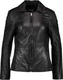 Biker / Motorcycle Jacket - Women Real Lambskin Leather Biker Jacket KW433 - Koza Leathers