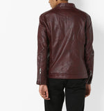 Biker Jacket - Men Real Lambskin Motorcycle Leather Biker Jacket KM672 - Koza Leathers