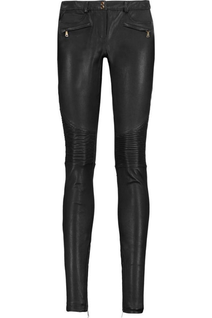 Koza Leathers Women's Real Lambskin Leather Skinny Pant WP090