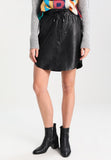 Knee Length Skirt - Women Real Lambskin Leather Slim Fit Skirt WS104 - Koza Leathers