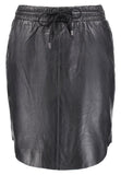 Knee Length Skirt - Women Real Lambskin Leather Slim Fit Skirt WS104 - Koza Leathers