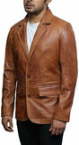 Koza Leathers Men's Real Lambskin Leather Blazer KB135