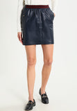 Knee Length Skirt - Women Real Lambskin Leather Mini Skirt WS105 - Koza Leathers