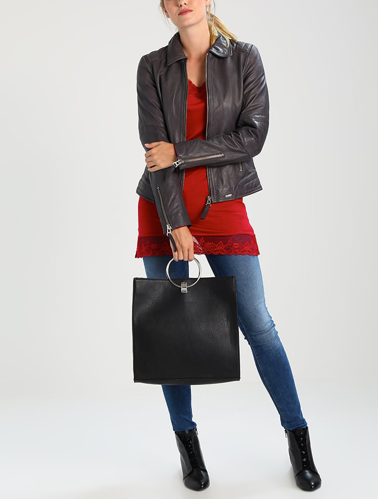 Biker / Motorcycle Jacket - Women Real Lambskin Leather Biker Jacket KW259 - Koza Leathers