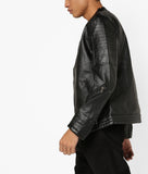 Biker Jacket - Men Real Lambskin Motorcycle Leather Biker Jacket KM675 - Koza Leathers