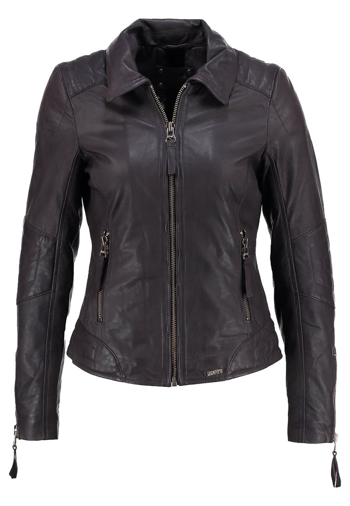 Biker / Motorcycle Jacket - Women Real Lambskin Leather Biker Jacket KW259 - Koza Leathers