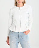 Biker / Motorcycle Jacket - Women Real Lambskin Leather Biker Jacket KW260 - Koza Leathers