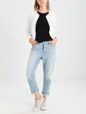 Biker / Motorcycle Jacket - Women Real Lambskin Leather Biker Jacket KW260 - Koza Leathers