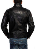 Biker Jacket - Men Real Lambskin Motorcycle Leather Biker Jacket KM455 - Koza Leathers