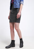 Knee Length Skirt - Women Real Lambskin Leather Mini Skirt WS106 - Koza Leathers