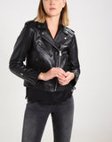 Biker / Motorcycle Jacket - Women Real Lambskin Leather Biker Jacket KW192 - Koza Leathers