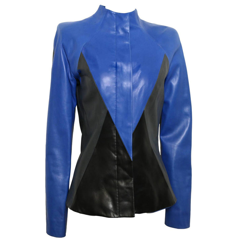 Biker / Motorcycle Jacket - Women Real Lambskin Leather Biker Jacket KW449 - Koza Leathers