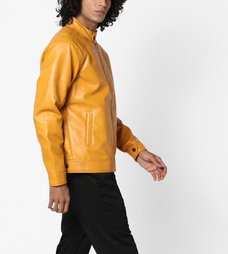 Biker Jacket - Men Real Lambskin Motorcycle Leather Biker Jacket KM604 - Koza Leathers