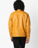 Biker Jacket - Men Real Lambskin Motorcycle Leather Biker Jacket KM604 - Koza Leathers