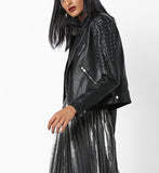 Biker / Motorcycle Jacket - Women Real Lambskin Leather Biker Jacket KW560 - Koza Leathers