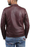 Biker Jacket - Men Real Lambskin Motorcycle Leather Biker Jacket KM384 - Koza Leathers