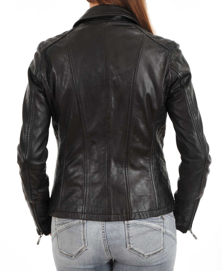 Koza Leathers Women's Real Lambskin Leather Blazer BW001