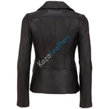 Biker / Motorcycle Jacket - Women Real Lambskin Leather Biker Jacket KW162 - Koza Leathers