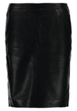 Knee Length Skirt - Women Real Lambskin Leather Mini Skirt WS107 - Koza Leathers
