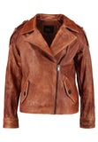 Biker / Motorcycle Jacket - Women Real Lambskin Leather Biker Jacket KW261 - Koza Leathers