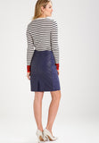 Knee Length Skirt - Women Real Lambskin Leather Mini Skirt WS108 - Koza Leathers