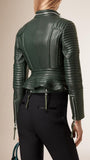 Biker / Motorcycle Jacket - Women Real Lambskin Leather Biker Jacket KW354 - Koza Leathers