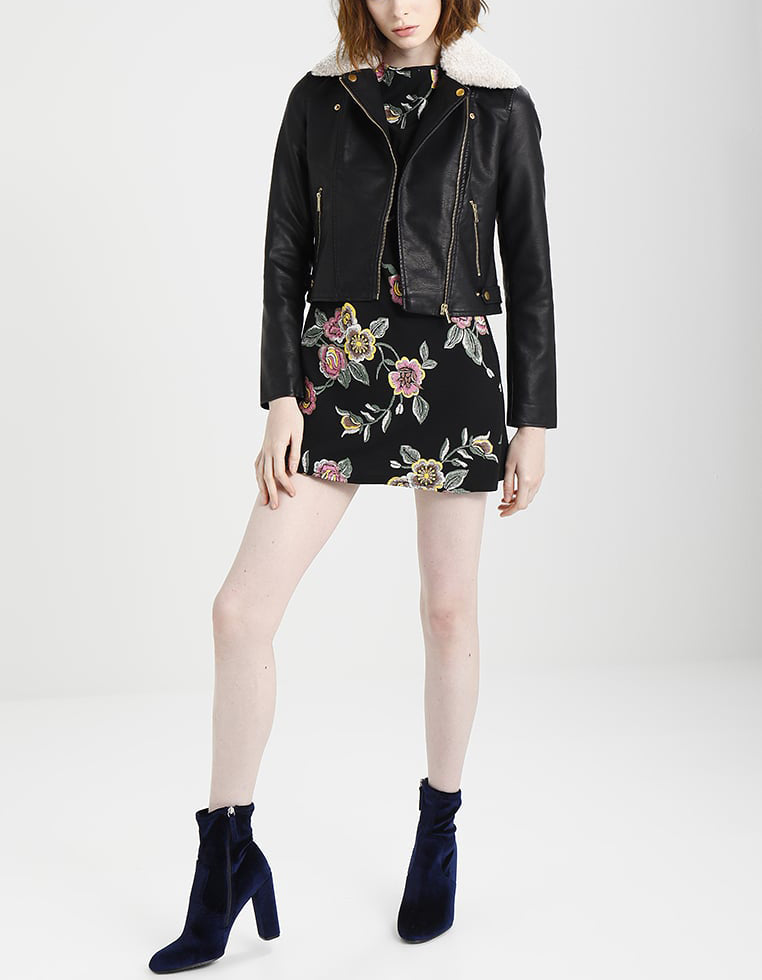 Biker / Motorcycle Jacket - Women Real Lambskin Leather Biker Jacket KW262 - Koza Leathers