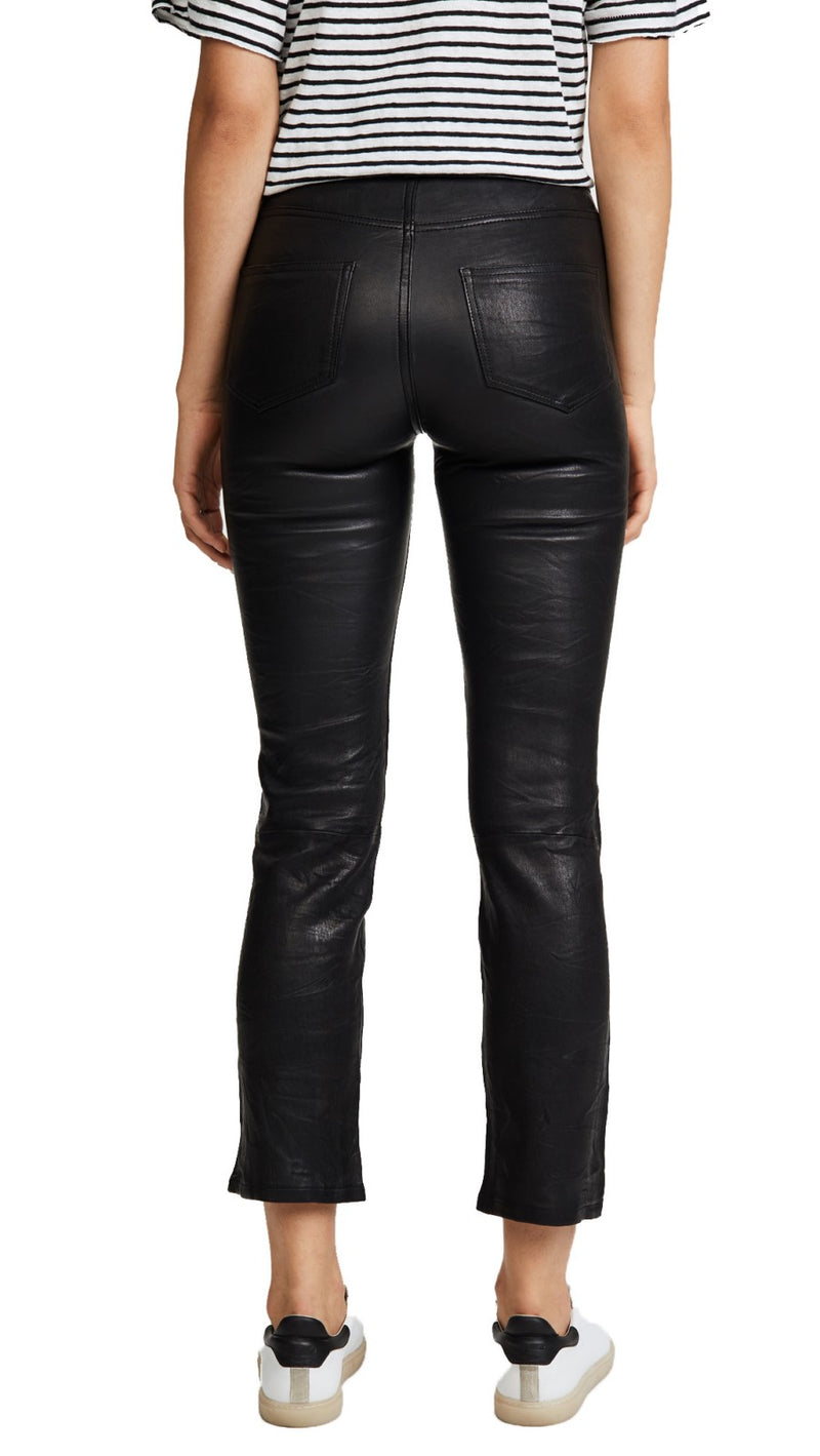 Koza Leathers Women's Real Lambskin Leather Capri Pant WP038