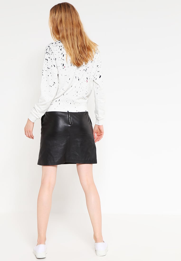 Knee Length Skirt - Women Real Lambskin Leather Mini Skirt WS110 - Koza Leathers