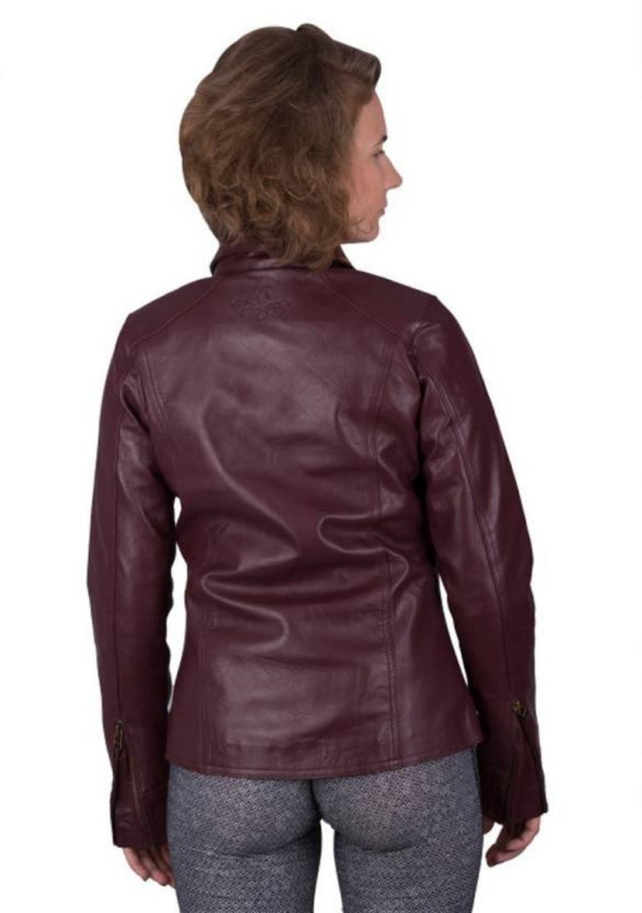 Biker / Motorcycle Jacket - Women Real Lambskin Leather Biker Jacket KW441 - Koza Leathers
