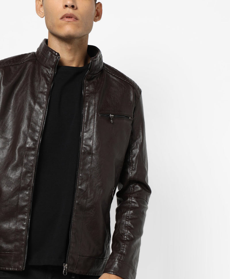 Biker Jacket - Men Real Lambskin Motorcycle Leather Biker Jacket KM682 - Koza Leathers