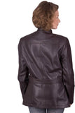 Biker / Motorcycle Jacket - Women Real Lambskin Leather Biker Jacket KW442 - Koza Leathers