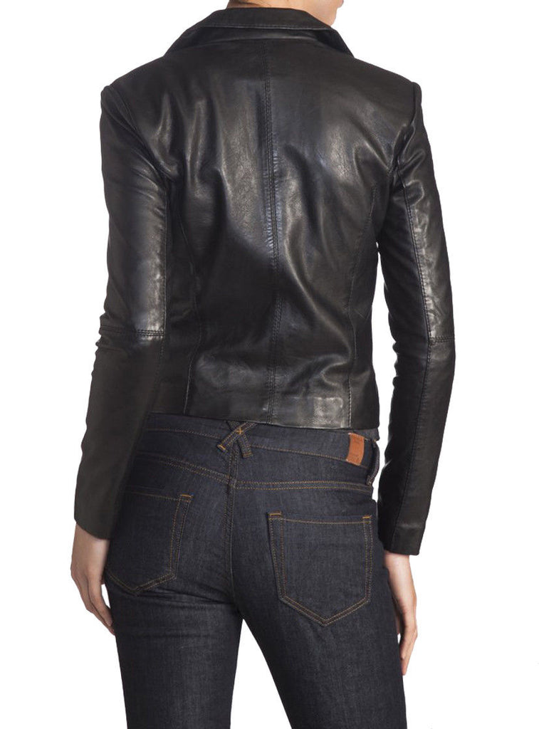 Koza Leathers Women's Real Lambskin Leather Blazer BW004