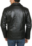 Biker Jacket - Men Real Lambskin Motorcycle Leather Biker Jacket KM462 - Koza Leathers